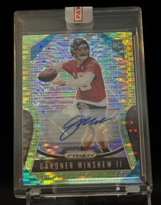 Panini Prizm 2019 Neon Green Pulsar #322 Rookie Auto Gardner Minshew ll - Imagen 1 de 2