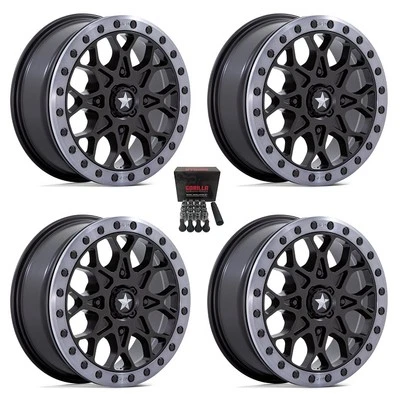 MSA Portal Beadlock 15" Wheels Black Can-Am Defender - Image 1 of 3