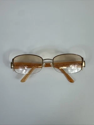 COMO ESTÁ Versace Oro Medio Borde Ovalado Gafas Cristal Templo 1090 B 1002 52 18 130 Foto 1 de 4