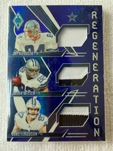 NOVACEK WITTEN FERGUSON COWBOYS 2024 Phoenix Regeneration Blue Color Match #/49 - Picture 1 of 2