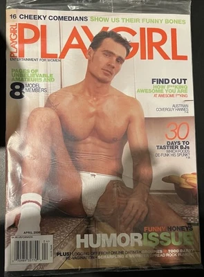 PLAYGIRL Magazine. April 2006. Todd Barry, Austrian Men, 8 Amateur Men. New! - Image 1 of 4