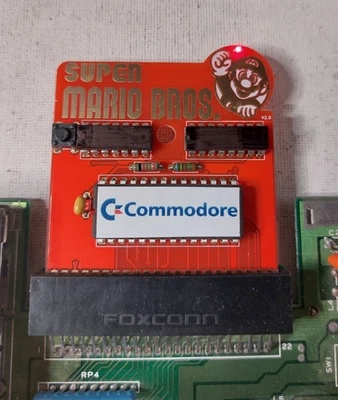 Super  Mario Bros Commodore 64 C64 128 cartridge cartuccia PLA SID game NEW - Immagine 1 di 3