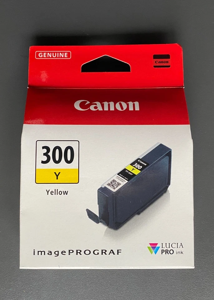 Genuine Canon Ink - PFI-300 YELLOW / imagePROGRAF PRO-300 (INC VAT) BOXED - Image 1 of 1