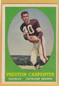 Preston Carpenter 1958 Topps Football #128 Browns Ex *79867 - Imagen 1 de 1