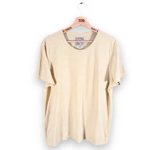 Mens Burton Yellow Short Sleeved T-Shirt Lounge Top Size Large - Picture 1 of 3