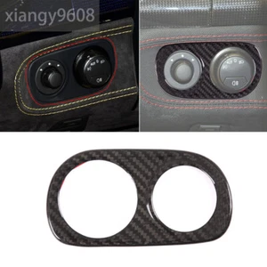 Real Carbon Fiber Inteiror Headlight Switch Button Cover For Ferrari 458 2011-16 - Picture 1 of 9