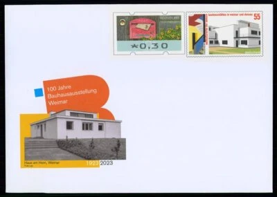 GERMANY POSTAL STATIONERY COVER 2023 ARCHITECTURE BAUHAUS WEIMAR 'm5661 - Image 1 of 2