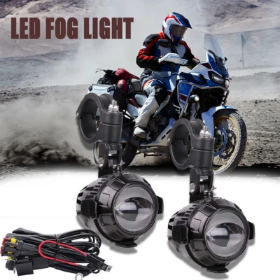 Luzes de neblina LED para Honda Africa Twin XRV750T CRF1000L CRF1100L ajuste tubo 25/39MM - Imagem 1 de 4