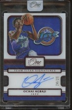 2022-23 Panini One And One OCHAI AGBAJI RC Rookie Team Titan Auto Red /25 JMJ2