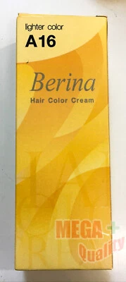 Tinte de cabello permanente Berina color crema # A16 color más claro Foto 1 de 3
