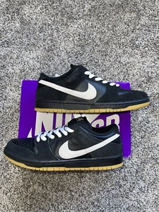 Nike SB Dunk Low Pro Black White Black Gum | Mens Sz 12 | NEW 2025 Suede Leather - Picture 1 of 8