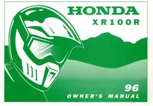OEM Genuine Honda Owner's Manual 1996 XR100R/XR100 - Picture 1 of 2