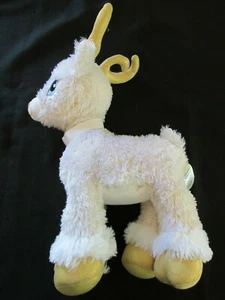 Build a Bear Glisten White and Gold Reindeer with Light up Antlers 16" Sparkly - Picture 1 of 4