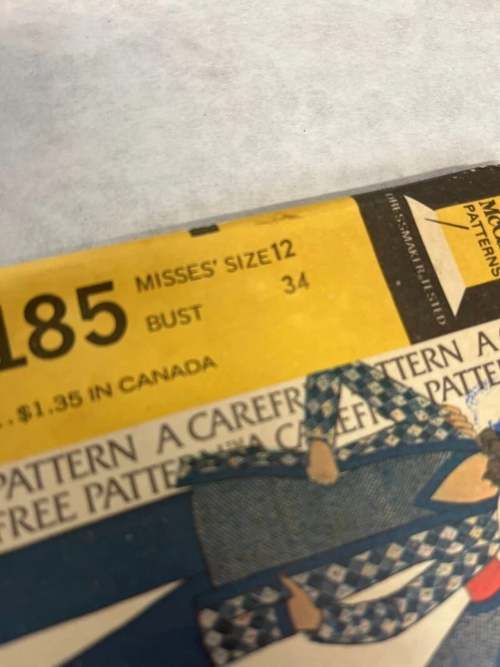 VTG Lot 3 Sewing Patterns Simplicity McCall's Butterick 60s-70s Groovy Women's * - Image 1 of 4