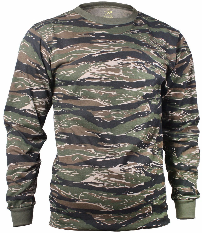 Camiseta de Manga Longa Camuflada Tática Militar Rothco (Escolha os Tamanhos) - Imagem 1 de 1