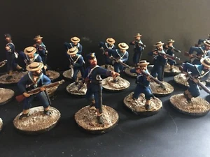 33 - 1/32 Painted 54mm British Naval Brigade & FIW British Rangers ! - Afbeelding 1 van 2