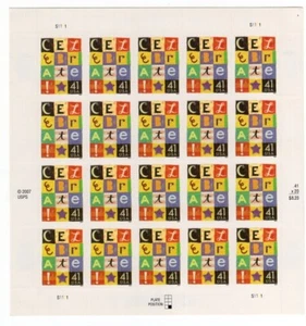 2007 41 cent Celebrate full Sheet of 20 Scott #4196, Mint NH - Picture 1 of 1