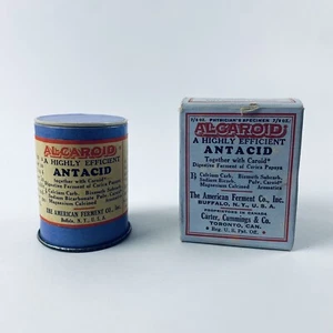 Alcaroid Antacid, Antique Medicine, Orig. Box c. 1920s Advertising Americana - Picture 1 of 10