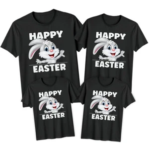 Family Bunny Happy Easter T-Shirt Tee Cute Festival Holiday Party Matching 2#ED - Picture 1 of 24