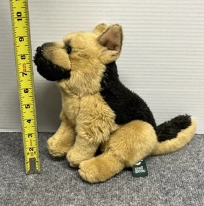 Living Nature German Shepherd Dog 10" Plush Realistic Sitting Stuffed Animal - Picture 1 of 5