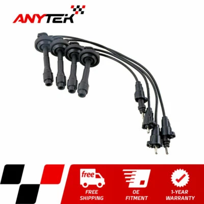 Ignition Spark Plug Wires Set 5mm for 1998 1999 Toyota Corolla Chevrolet Prizm - Image 1 of 4