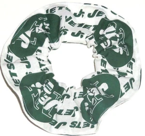 NFL NEW YORK JETS Hair Tie Ponytail Holder Scrunchie Scrunchies by Sherry NEW - Picture 1 of 4