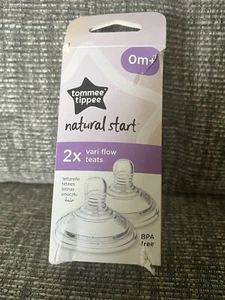 Tommee Tippee Natural Start 2x Vari Flow Teats 0m+ New Box Tatty - Picture 1 of 1