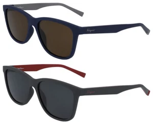 Gafas de sol cuadradas suaves Ferragamo para hombre - SF998S - Hechas en Italia - Imagen 1 de 6