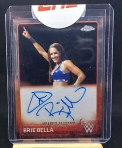 2015 Topps Chrome WWE Brie Bella Auto ON CARD BLUE AUTOGRAPH UNCIRCULATED - Picture 1 of 2