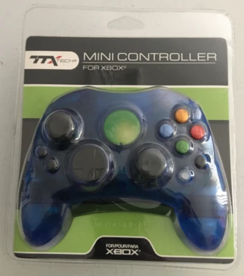 TTX Tech Mini Controller for XBOX Wired Compatible Microsoft Blue NEW - Image 1 of 2