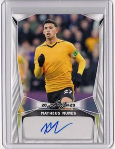 MATHEUS NUNES 2023 Leaf Soccer Auto Autograph Signed Card #MN2 Manchester City - Picture 1 of 2