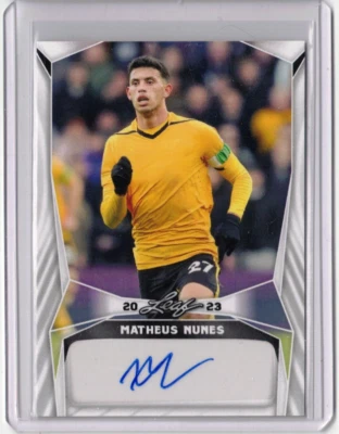 MATHEUS NUNES 2023 Leaf Soccer Auto Autograph Signed Card #MN2 Manchester City - Image 1 of 2