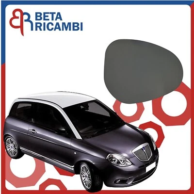 Vetro Specchietto Lancia Ypsilon 2010 - 2011 Piastra Specchio Destro Dx - Immagine 1 di 4