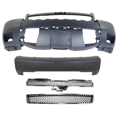 Juego de 4 kit de cubierta de parachoques delantero para Chevrolet Tahoe 2007-2014 Foto 1 de 4