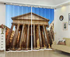 Ancient Building Left 3D Curtains Blockout Photo Printing Curtains Drape Fabric