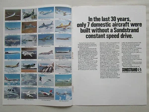 2/1977 PUB SUNDSTRAND AEROSPACE COMPONENTS CSD MILITARY COMMERCIAL AIRCRAFT AD - Picture 1 of 1