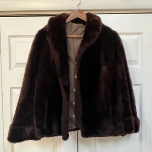 Sheep Fur Coat Brown Mouton For Project - Picture 1 of 9