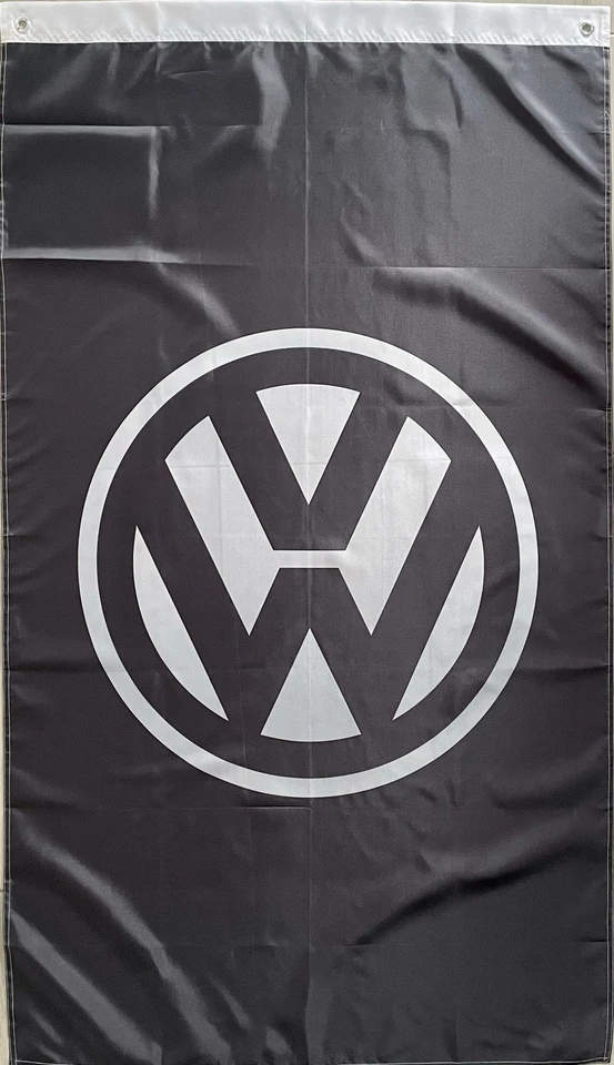 VOLKSWAGEN VERTICAL CARS 3x5ft FLAG BANNER MAN CAVE GARAGE - Image 1 of 1