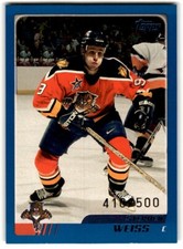 2003-04 O-Pee-Chee Blue Stephen Weiss /500 #8 Florida Panthers