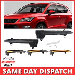 2x Dynamique LED Aile Porte Miroir Clignotant Lampe Pour Seat Ateca 16-19 - Picture 1 of 14