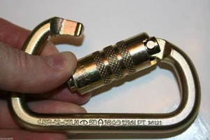CARABINER STEEL Twist Lock 60KN or 10000Lb - Picture 1 of 3