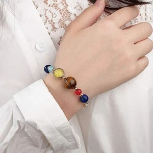 Eight Planets Chakra Bracelet - Solar System Healing Beads for Women & Girls - Picture 1 of 6