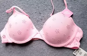 "Maidenform for Girls" Women's Underwire Bra Pink Hook & Eye Close 36A NWT - Picture 1 of 9
