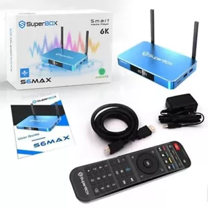 Superbox S6 max Android Smart TV Box HD Built-in Voice Control System 2025 NEW - Picture 1 of 3