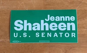 Pegatina parachoques Jeanne Shaheen New Hampshire campaña oficial del Senado - Imagen 1 de 2