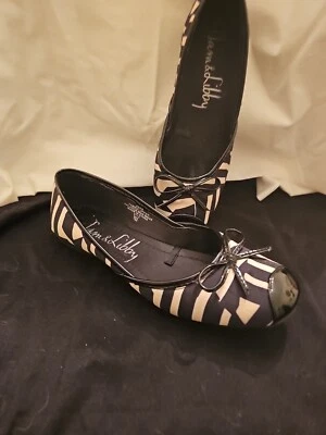 Sam & Libby Black&Cream Flats Women's Size 7 1/2 M - Image 1 of 4