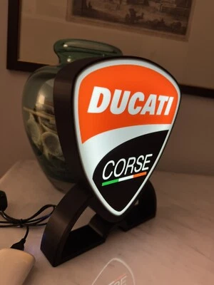 Insegna Led Ducati Corse Moto - Immagine 1 di 4