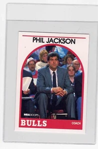 Tarjeta de baloncesto Phil Jackson 1989 Chicago Bulls NBA Hoops entrenador Lakers #266 - Imagen 1 de 2