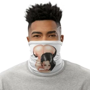 NEW Anime Latina Asian Exotic Babe Woman Neck Gaiter Face Mask - Picture 1 of 3