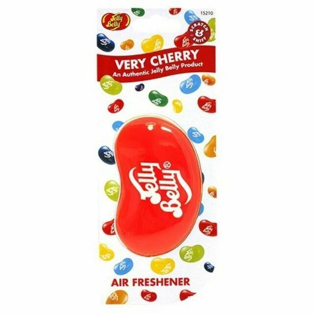 Jelly Belly 15210 3D Bean Air Freshener - Very Cherry